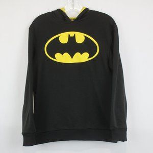 Batman Pull Over Hoodie Size: 2XL ( 18) Youth Color: Black& Yellow